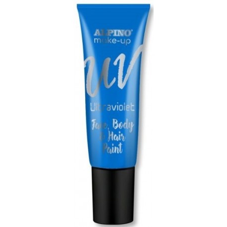 Tub machiaj UV, 10ml, ALPINO Make-Up UV - albastru ultraviolet