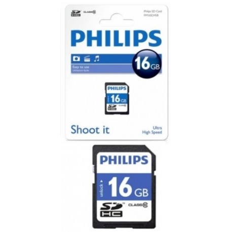 Card memorie SDHC, clasa 10, PHILIPS - 16GB
