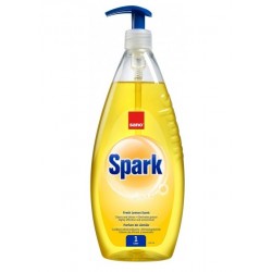 Detergent lichid pentru degresarea vaselor,1 litru, SANO Spark - cu miros de lamaie