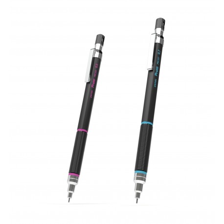 Creion mecanic profesional PENAC Protti PRC-107, 0.7mm, con metalic cu varf cilindric fix - albastru