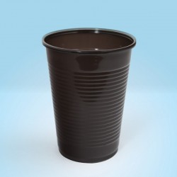 Pahare din plastic, 200ml, 100buc/set, Office Products - maro