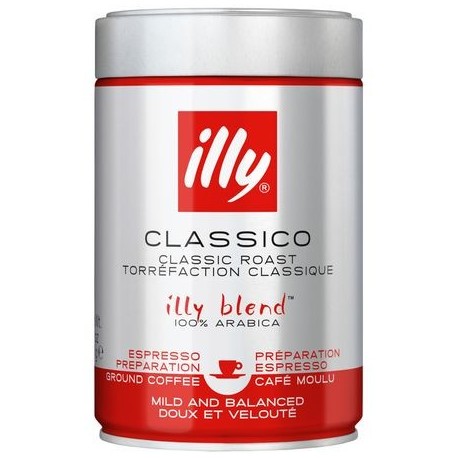 Cafea Illy espresso medium, 250gr./cutie metalica - macinata