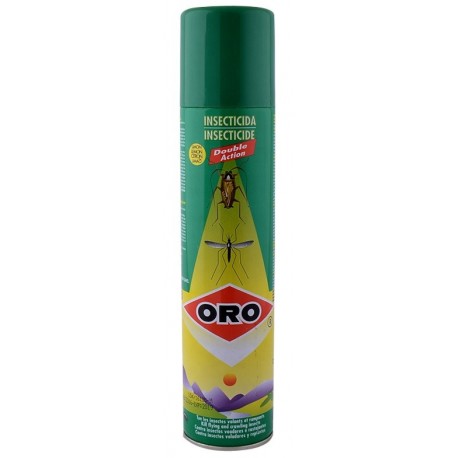 Insecticid spray, pentru tantari si gandaci, 500ml, ORO - Double Action - Lemon