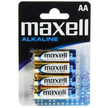 Baterii alkaline R6, AA,1.5V,4 buc/set - Maxell