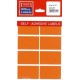 Etichete color autoadezive, 8/A4, 99.1 x 67.7mm, 25 coli/top, TANEX - orange fluorescent