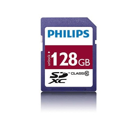 Card memorie Micro SDXC, cu adaptor SD, clasa 10, PHILIPS - 128GB