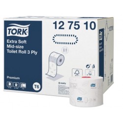 Hartie igienica TORK Premium Extra Soft , 3 straturi, 9.7cm x 70m, 27 role/bax - alba