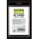 Suport PP-PVC rigid, pentru ID carduri, 85 x 54mm, orizontal, KEJEA - alb