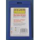 Suport PP-PVC rigid, pentru ID carduri, 91 x128mm, vertical, KEJEA -albastru