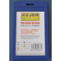 Suport PP-PVC rigid, pentru ID carduri, 91 x128mm, vertical, KEJEA -albastru
