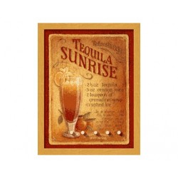 PANOU AFISAJ PLUTA IMPRIMAT ''TEQUILA SUNRISE'' 40X30 CM