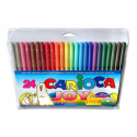 Markere Carioca Joy, varf 2 mm, 24 culori/cutie