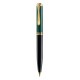 PIX SOUVERAN K600,MINA TIP PARKER,ACCESORII PLACATE CU AUR, CORP NEGRU-VERDE