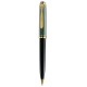 PIX SOUVERAN K800 MINA TIP PARKER,ACCESORII PLACATE CU AUR, CORP NEGRU-VERDE