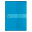 MAPA PP A4 EOTG INCHIDERE CU CAPSA, ALBASTRU TRANSPARENT, CAPACITATE 20MM