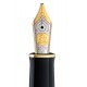 PENITA IB DIN AUR DE 18K/750 ORNAMENT DIN RODIU PENTRU STILOU M800/805 BICOLORA