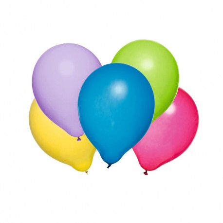 BALOANE DIVERSE CULORI, CALITATE HELIUM, BIODEGRADABILE, SET 25 BUCAÅ¢I