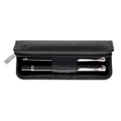 ETUI DE PIELE TGX Z 2 INTRUMENTE DE SCRIS NEGRU