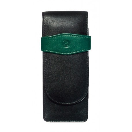 ETUI DE PIELE TG32 3 INSTRUMENTE,NEGRU/VERDE