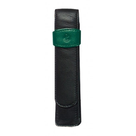 ETUI DE PIELE TG12 1 INSTRUMENT,NEGRU/VERDE