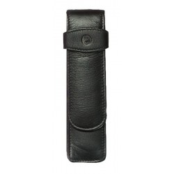 ETUI DE PIELE TG21 2 INSTRUMENTE,NEGRU