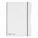 CAIET MY.BOOK FLEX A5 40F 70GR PATRATELE TRANSPARENT CU LOGO NEGRU