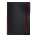 CAIET MY.BOOK FLEX A5 40F 70GR PATRATELE NEGRU CU LOGO ROSU