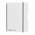 CAIET MY.BOOK FLEX A6 40F 70GR PATRATELE TRANSPARENT CU LOGO NEGRU