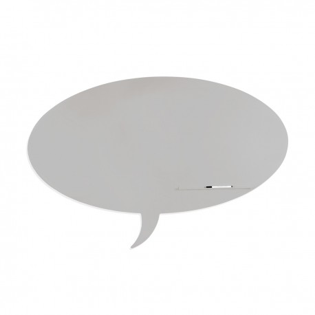 SKINSHAPE "TALK" MAGNETIC CU SUPRAFATA LACUITA, DESIGN FARA CADRU, CU FORMA, CULOARE GRI, DIMENSIUNE 100 X 150 CM