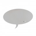 SKINSHAPE "TALK" MAGNETIC CU SUPRAFATA LACUITA, DESIGN FARA CADRU, CU FORMA, CULOARE GRI, DIMENSIUNE 100 X 150 CM