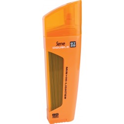 SERVE DOUBLE LEAD, MINE CREION 2B + TEXTMARKER, 80 MINE X 0.7 MM, CORP PORTOCALIU FLUORESCENT