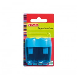 ASCUTITOARE DUBLA PLASTIC BICOLORA/BLISTER