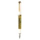 STILOU SOUVERAN M400 F,PENITA AUR 14K,ACCESORII PLACATE CU AUR,CORP ALB-VERDE