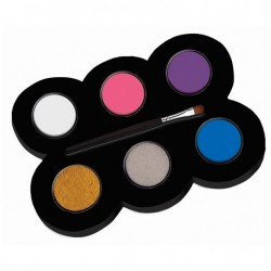 Set machiaj ALPINO Make-up pallete Princess - 6 culori + pensula