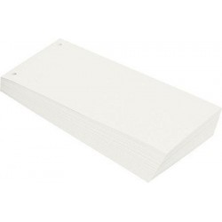 Separatoare carton pentru biblioraft, 190g/mp, 105 x 240 mm, 100/set, OXFORD - alb