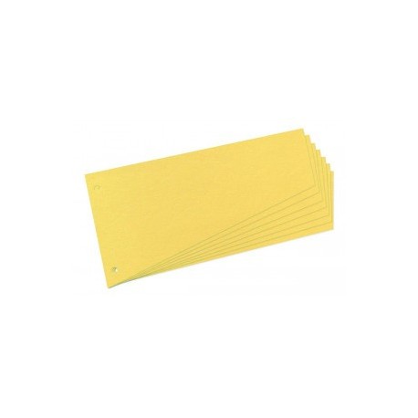 Separatoare carton pentru biblioraft, 190g/mp, 105 x 240 mm, 100/set, OXFORD - galben