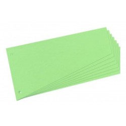 Separatoare carton pentru biblioraft, 190g/mp, 105 x 240 mm, 100/set, OXFORD - verde