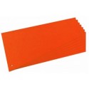Separatoare carton pentru biblioraft, 190g/mp, 105 x 240 mm, 100/set, OXFORD - orange