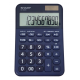 Calculator de birou, 10 digits, 149 x 100 x 27 mm, dual power, SHARP EL-M335BBL - bleumarin
