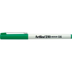 Liner ARTLINE 210, varf fetru 0.6mm - verde