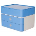 Suport cu 2 sertare + cutie ustensile HAN Allison Smart Box Plus - bleu sky