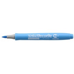 Marker ARTLINE Decorite, varf flexibil (tip pensula) - bleu pastel