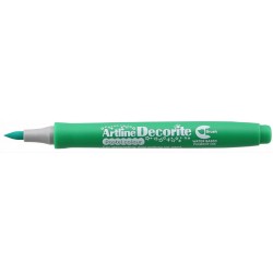 Marker ARTLINE Decorite, varf flexibil (tip pensula) - verde pastel