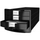 Suport plastic cu 4 sertare pt. documente, HAN Impuls 2.0 - negru - sertare negre