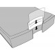 Suport plastic cu 4 sertare pt. documente, HAN Impuls 2.0 - alb - sertare negre