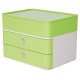 Suport cu 2 sertare + cutie ustensile HAN Allison Smart Box Plus - verde lime