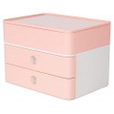 Suport cu 2 sertare + cutie ustensile HAN Allison Smart Box Plus - roz flamingo