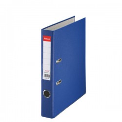 Biblioraft A4, plastifiat PP, margine metalica, 50 mm, ESSELTE Economy - albastru
