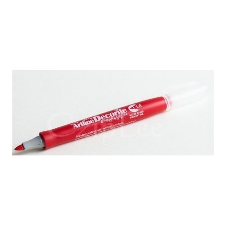 Marker ARTLINE Decorite, varf rotund 1.0mm - rosu