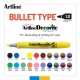 Marker ARTLINE Decorite, varf rotund 1.0mm - galben